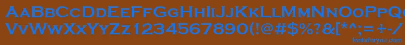 StCopperplateBold Font – Blue Fonts on Brown Background