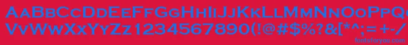 StCopperplateBold Font – Blue Fonts on Red Background