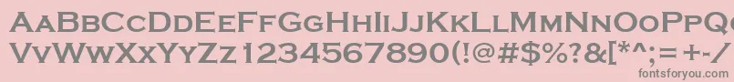 StCopperplateBold Font – Gray Fonts on Pink Background