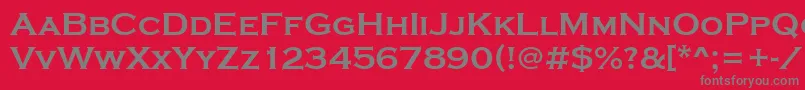 StCopperplateBold Font – Gray Fonts on Red Background