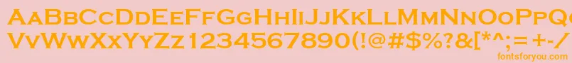 StCopperplateBold Font – Orange Fonts on Pink Background