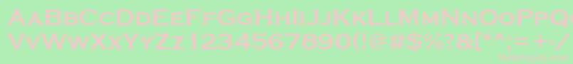 StCopperplateBold-fontti – vaaleanpunaiset fontit vihreällä taustalla