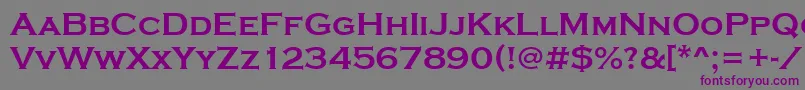 Шрифт StCopperplateBold – фиолетовые шрифты на сером фоне
