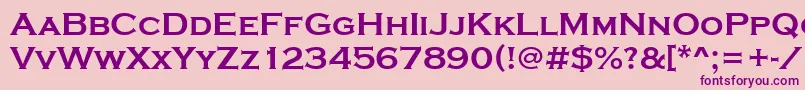 StCopperplateBold Font – Purple Fonts on Pink Background