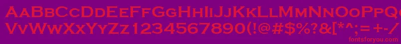 StCopperplateBold Font – Red Fonts on Purple Background