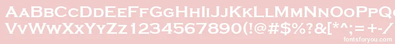 StCopperplateBold Font – White Fonts on Pink Background