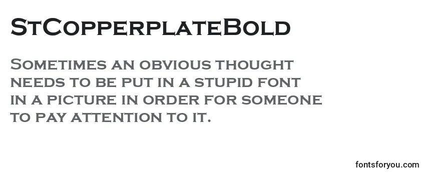 Обзор шрифта StCopperplateBold