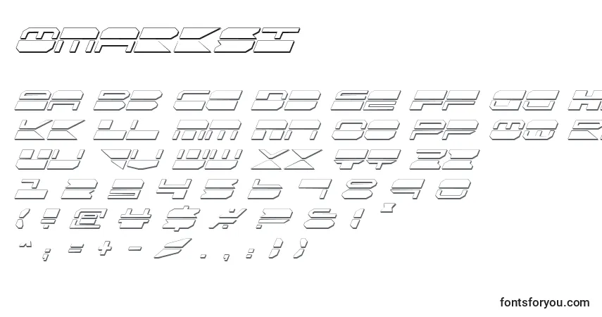 Czcionka Qmarksi – alfabet, cyfry, specjalne znaki