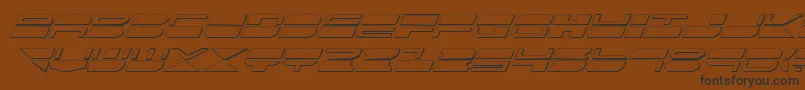 Qmarksi Font – Black Fonts on Brown Background