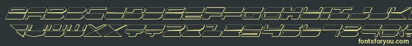 Qmarksi Font – Yellow Fonts on Black Background
