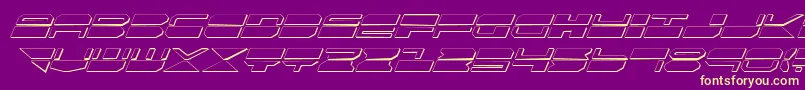 Qmarksi Font – Yellow Fonts on Purple Background