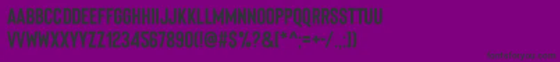フォントBisonBoldpersonaluse – 紫の背景に黒い文字