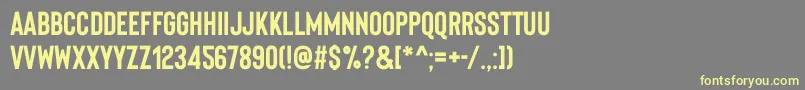 Подробнее о шрифте BisonBoldpersonaluse Шрифт BisonBoldpersonaluse – жёлтые шрифты на сером фоне