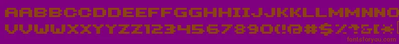 Hiloginbold Font – Brown Fonts on Purple Background