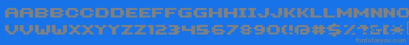Hiloginbold Font – Gray Fonts on Blue Background