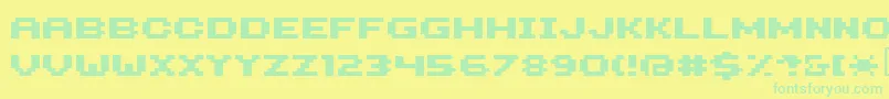 Hiloginbold Font – Green Fonts on Yellow Background