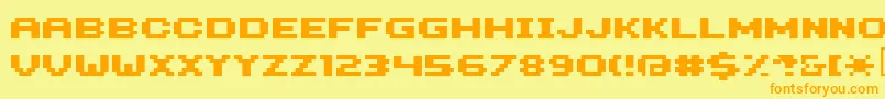 Hiloginbold Font – Orange Fonts on Yellow Background