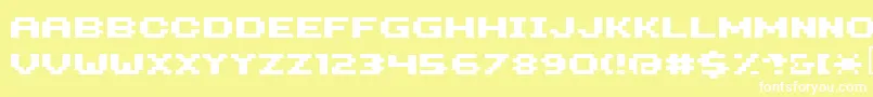 Hiloginbold Font – White Fonts on Yellow Background