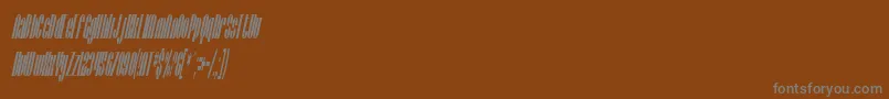 En savoir plus sur la police SfBaroquesqueCondensedOblique Police SfBaroquesqueCondensedOblique – polices grises sur fond brun