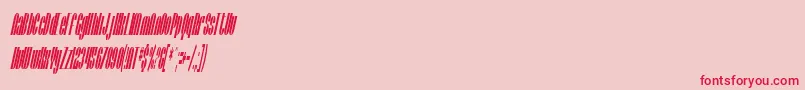 Подробнее о шрифте SfBaroquesqueCondensedOblique Шрифт SfBaroquesqueCondensedOblique – красные шрифты на розовом фоне