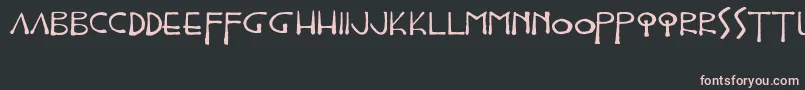Epistolar Font – Pink Fonts on Black Background