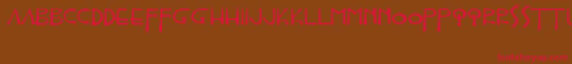 Epistolar Font – Red Fonts on Brown Background