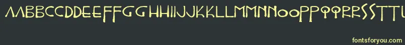 Epistolar Font – Yellow Fonts on Black Background