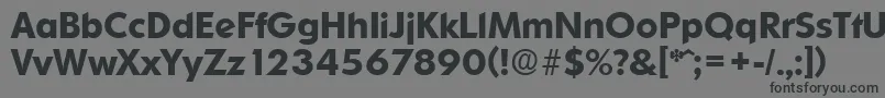 OrnitonsDemibold Font – Black Fonts on Gray Background