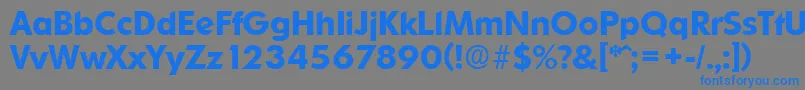 フォントOrnitonsDemibold – 灰色の背景に青い文字