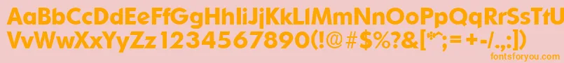 OrnitonsDemibold Font – Orange Fonts on Pink Background