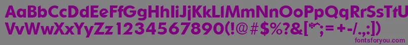 Шрифт OrnitonsDemibold – фиолетовые шрифты на сером фоне