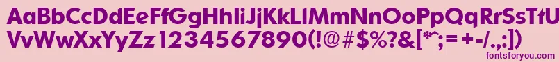 OrnitonsDemibold Font – Purple Fonts on Pink Background