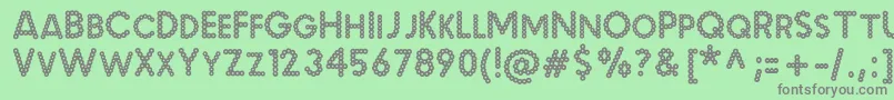 MalacheCrunch Font – Gray Fonts on Green Background