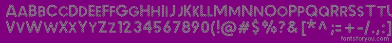 MalacheCrunch Font – Gray Fonts on Purple Background