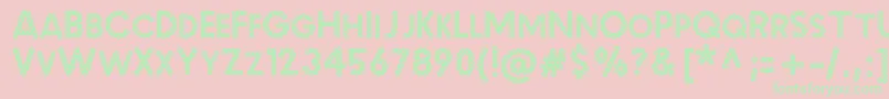 MalacheCrunch Font – Green Fonts on Pink Background