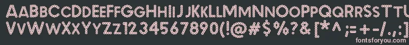 MalacheCrunch Font – Pink Fonts on Black Background