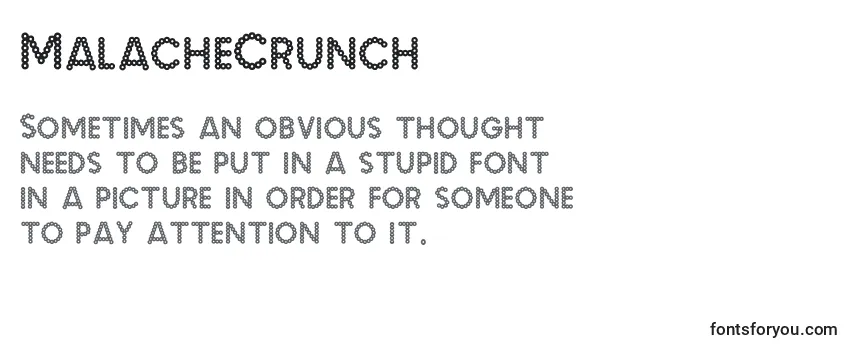 MalacheCrunch-fontti