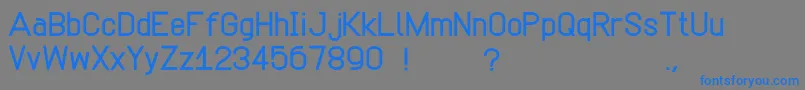 Simpetico-Schriftart – Blaue Schriften auf grauem Hintergrund