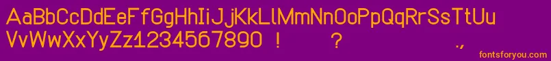 Simpetico Font – Orange Fonts on Purple Background