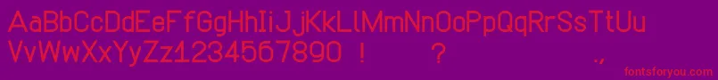 Simpetico Font – Red Fonts on Purple Background