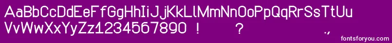 Simpetico Font – White Fonts on Purple Background