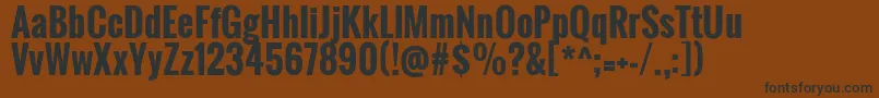 OswaldBold Font – Black Fonts on Brown Background