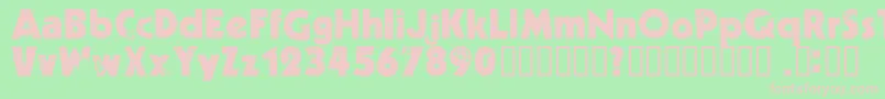 Decade ffy Font – Pink Fonts on Green Background