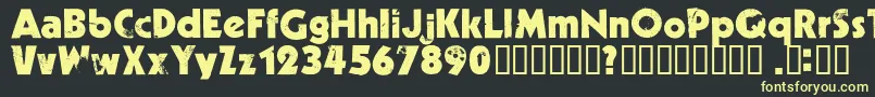 More about Decade ffy Font Decade ffy Font – Yellow Fonts on Black Background