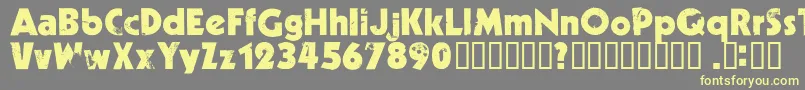 Weitere Informationen zur Decade ffy-Schriftart Decade ffy-Schriftart – Gelbe Schriften auf grauem Hintergrund