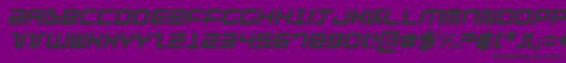 Direktorlighti Font – Black Fonts on Purple Background