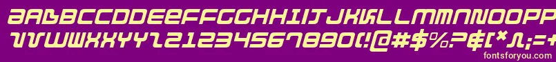 Direktorlighti Font – Yellow Fonts on Purple Background