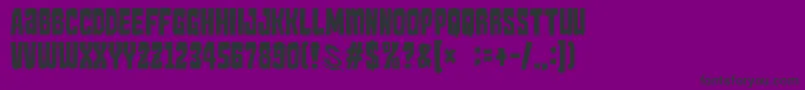 GomariceKaijuMonster Font – Black Fonts on Purple Background