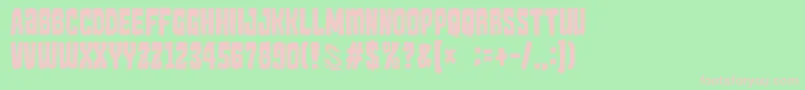 GomariceKaijuMonster Font – Pink Fonts on Green Background