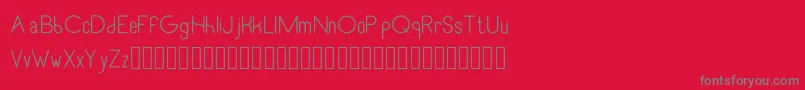 RecinosscriptLight Font – Gray Fonts on Red Background
